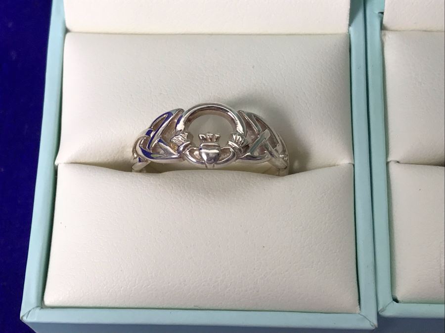 Failte Ireland Sterling Silver Rings By Solvar Jewelry Size 9 Retails $321 [Photo 6]