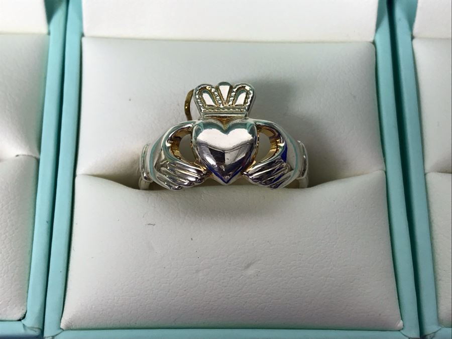Failte Ireland Sterling Silver Rings By Solvar Jewelry Size 9 Retails $400 [Photo 5]
