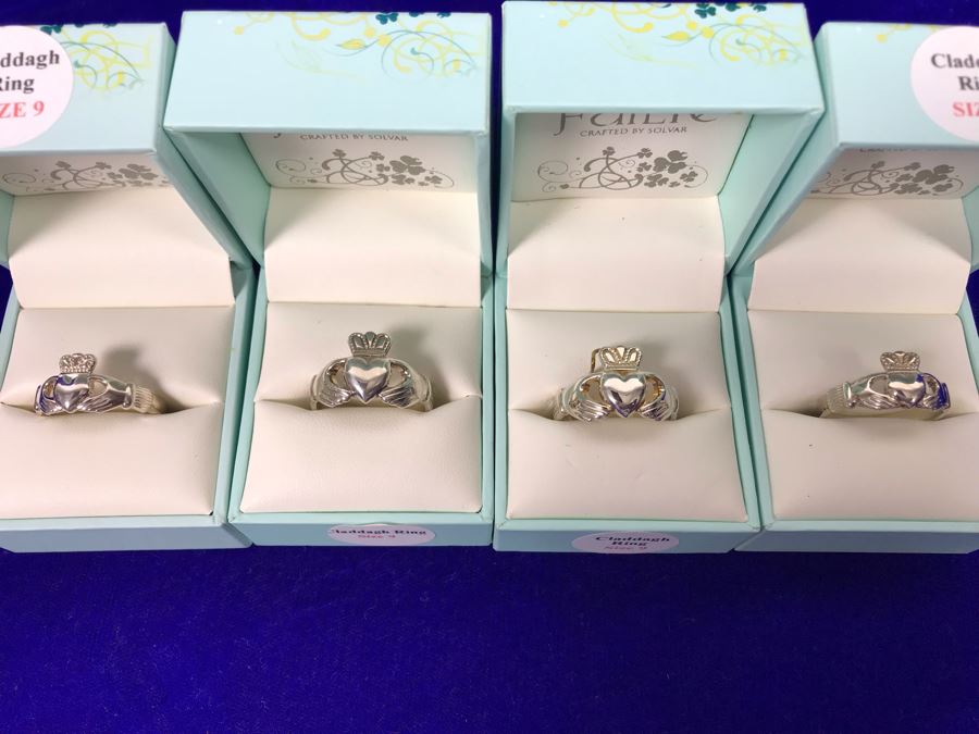 Failte Ireland Sterling Silver Rings By Solvar Jewelry Size 9 Retails $400 [Photo 1]