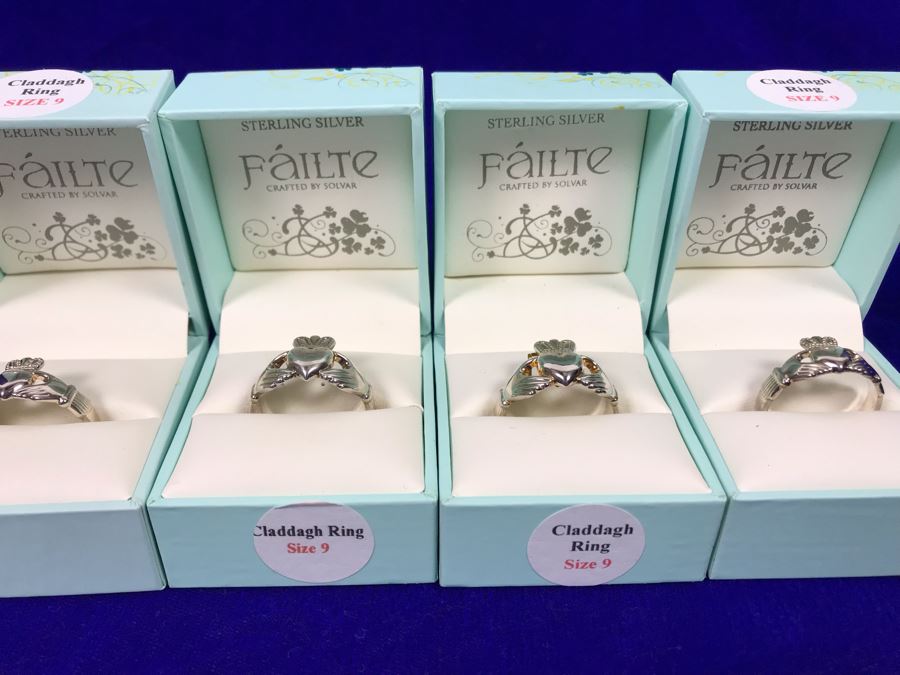 Failte Ireland Sterling Silver Rings By Solvar Jewelry Size 9 Retails $400 [Photo 8]