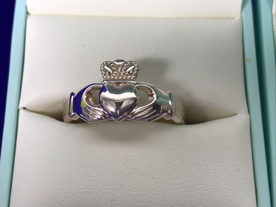 Failte Ireland Sterling Silver Rings By Solvar Jewelry Size 9 Retails $400 [Photo 3]