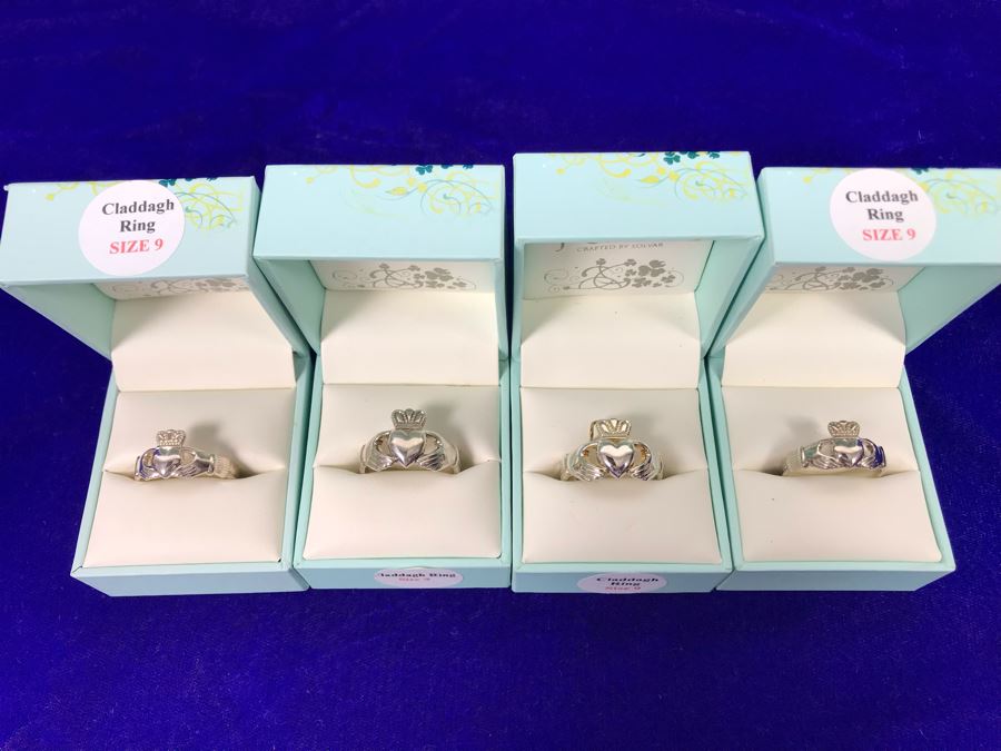 Failte Ireland Sterling Silver Rings By Solvar Jewelry Size 9 Retails $400 [Photo 7]