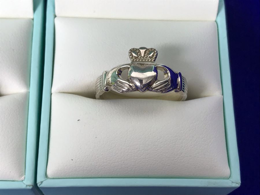 Failte Ireland Sterling Silver Rings By Solvar Jewelry Size 9 Retails $400 [Photo 6]