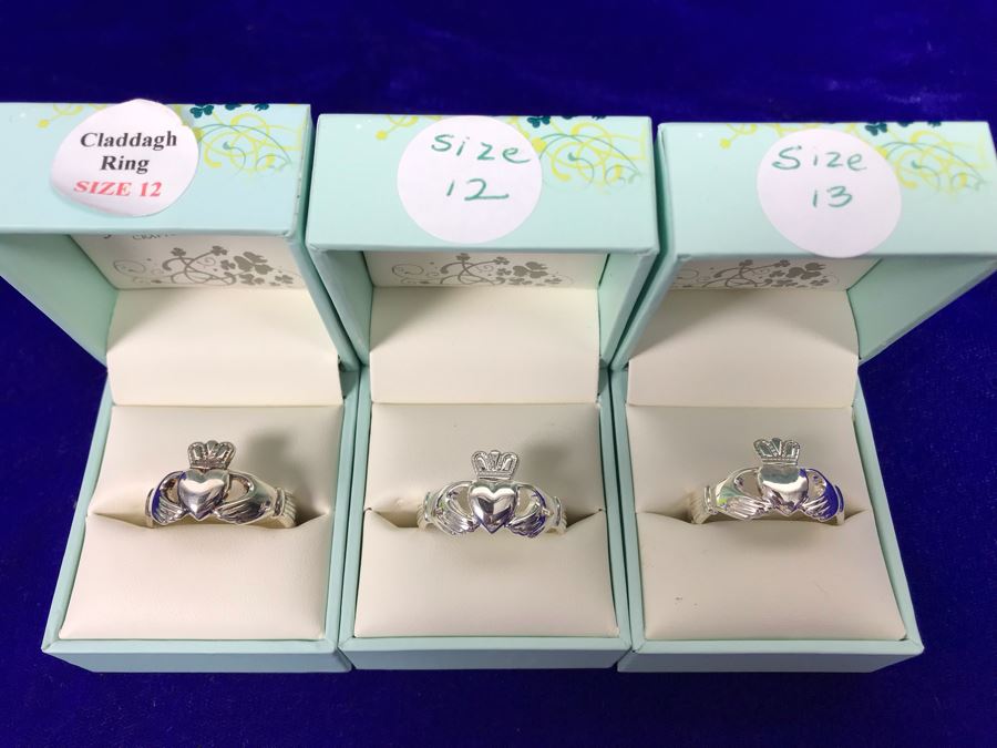 Failte Ireland Sterling Silver Rings By Solvar Jewelry Size (2) 12 (1) 13 Retails $375 [Photo 6]