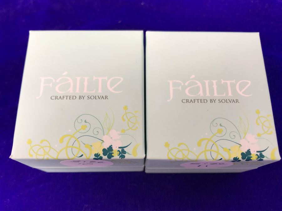 Failte Ireland Sterling Silver Rings By Solvar Jewelry Size 10, 11 Retails $250 [Photo 6]