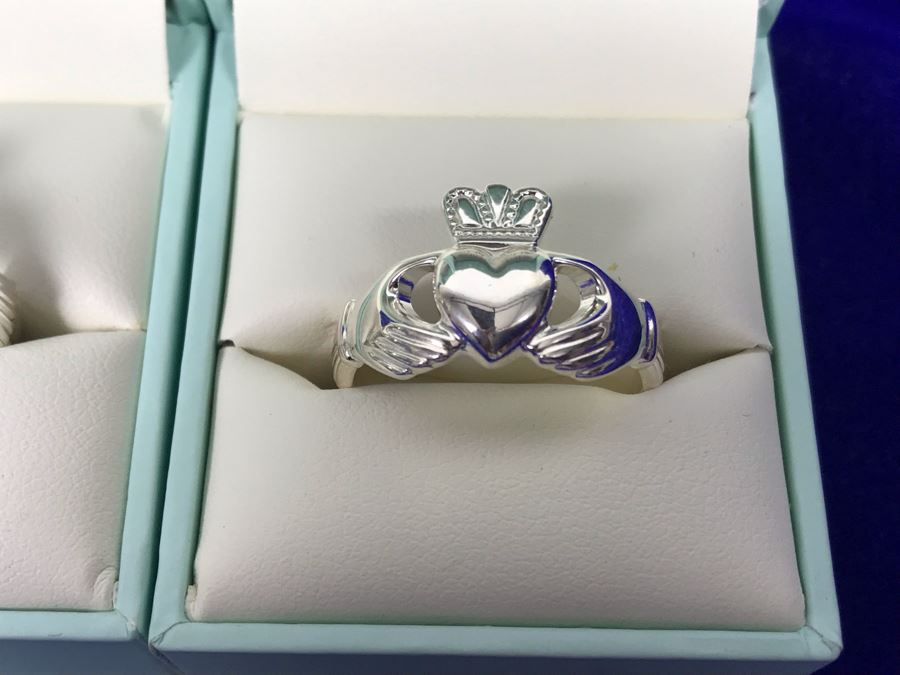 Failte Ireland Sterling Silver Rings By Solvar Jewelry Size 10, 11 Retails $250 [Photo 4]