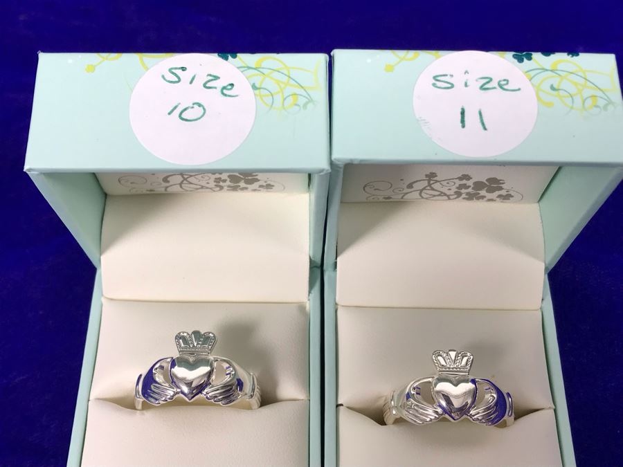 Failte Ireland Sterling Silver Rings By Solvar Jewelry Size 10, 11 Retails $250 [Photo 5]
