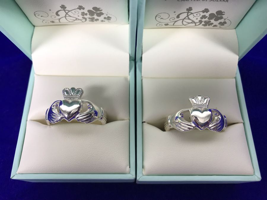 Failte Ireland Sterling Silver Rings By Solvar Jewelry Size 10, 11 Retails $250 [Photo 1]