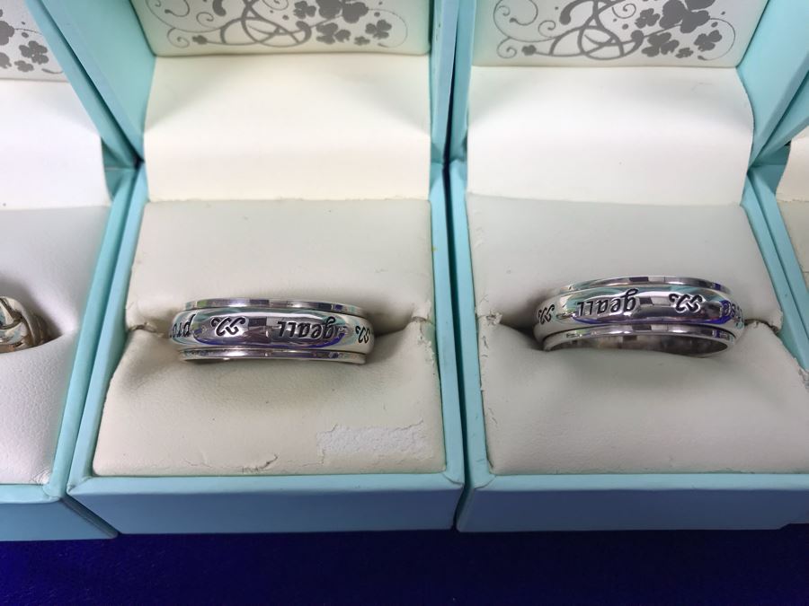 Failte Ireland Sterling Silver Rings By Solvar Jewelry Size (4) 12, (1) 11 Retails $385 [Photo 3]