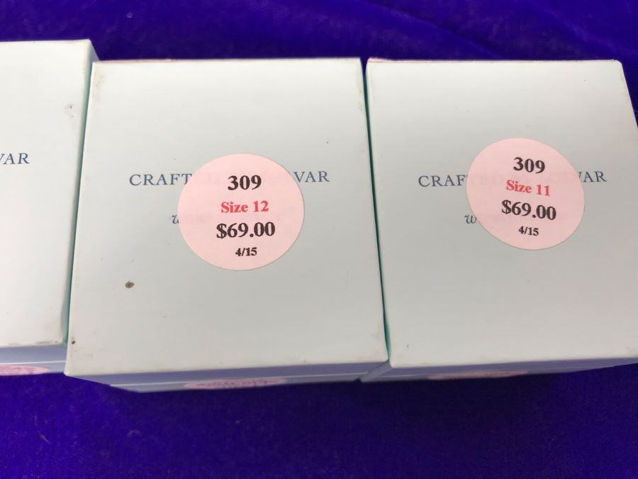 Failte Ireland Sterling Silver Rings By Solvar Jewelry Size (4) 12, (1) 11 Retails $385 [Photo 9]