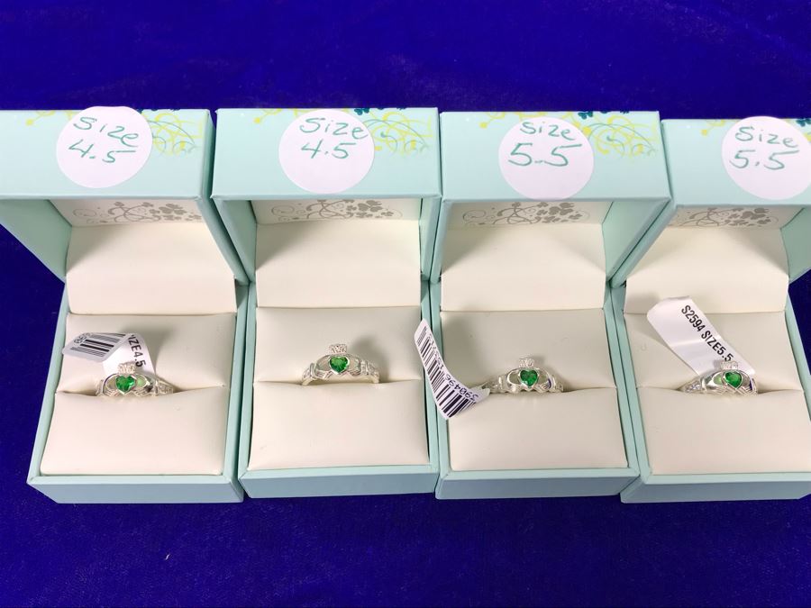Failte Ireland Sterling Silver Rings By Solvar Jewelry Size (2) 4.5, (2) 5.5 Retails $392 [Photo 6]