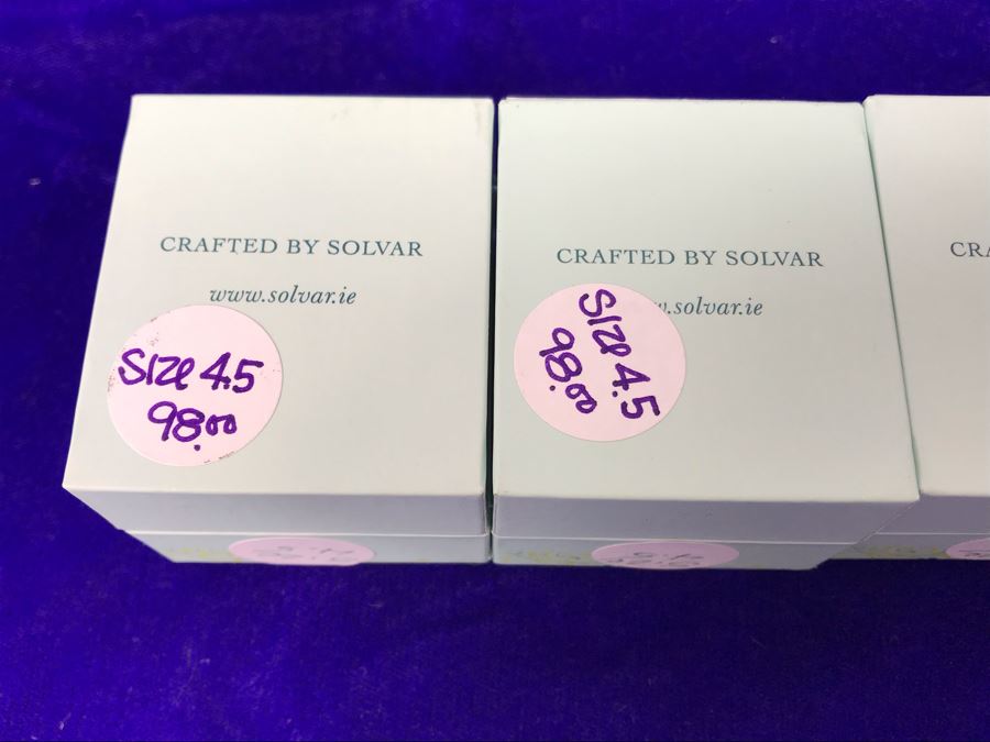 Failte Ireland Sterling Silver Rings By Solvar Jewelry Size (2) 4.5, (2) 5.5 Retails $392 [Photo 8]