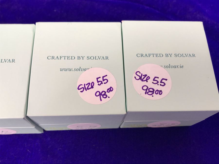 Failte Ireland Sterling Silver Rings By Solvar Jewelry Size (2) 4.5, (2) 5.5 Retails $392 [Photo 9]