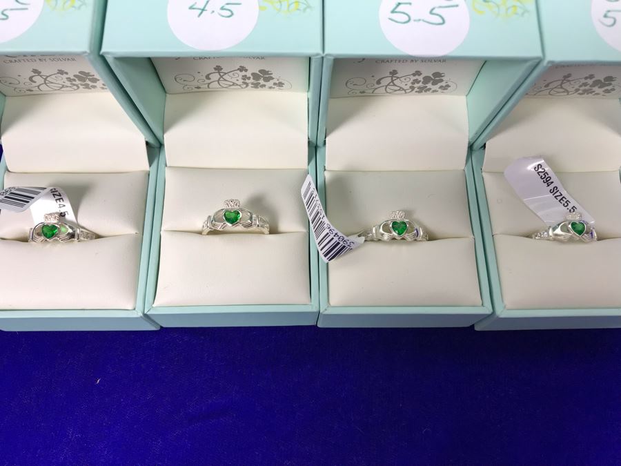 Failte Ireland Sterling Silver Rings By Solvar Jewelry Size (2) 4.5, (2) 5.5 Retails $392 [Photo 1]
