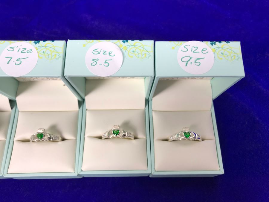 Failte Ireland Sterling Silver Rings By Solvar Jewelry Size (2) 6.5, (1) 7.5, (1) 8.5, (1) 9.5 Retails $490 [Photo 10]