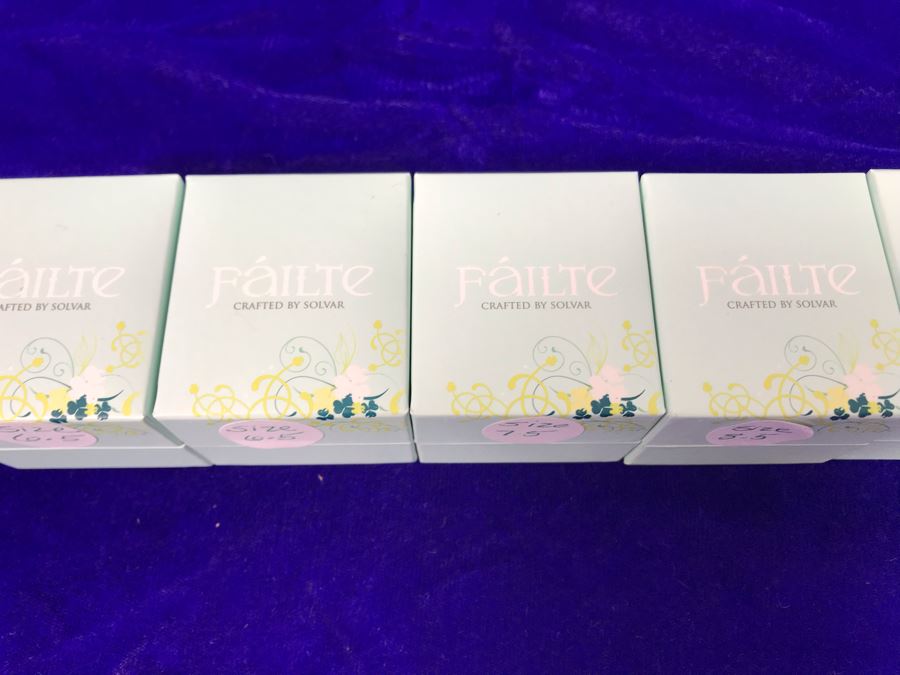 Failte Ireland Sterling Silver Rings By Solvar Jewelry Size (2) 6.5, (1) 7.5, (1) 8.5, (1) 9.5 Retails $490 [Photo 11]