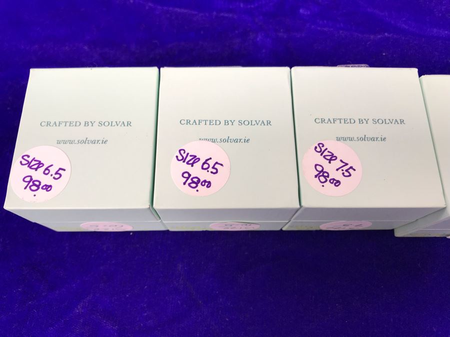 Failte Ireland Sterling Silver Rings By Solvar Jewelry Size (2) 6.5, (1) 7.5, (1) 8.5, (1) 9.5 Retails $490 [Photo 12]