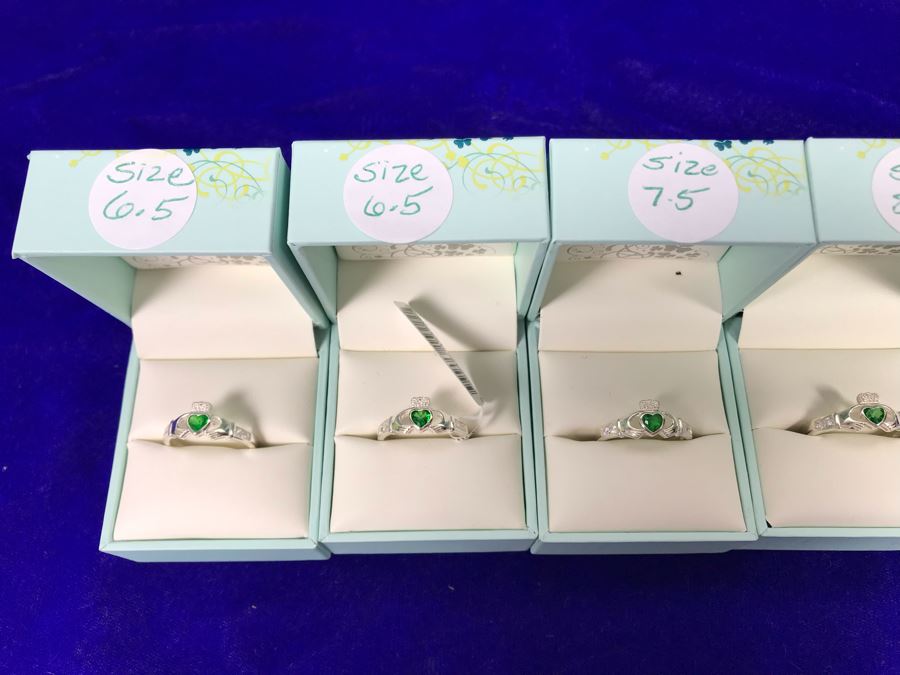Failte Ireland Sterling Silver Rings By Solvar Jewelry Size (2) 6.5, (1) 7.5, (1) 8.5, (1) 9.5 Retails $490 [Photo 9]