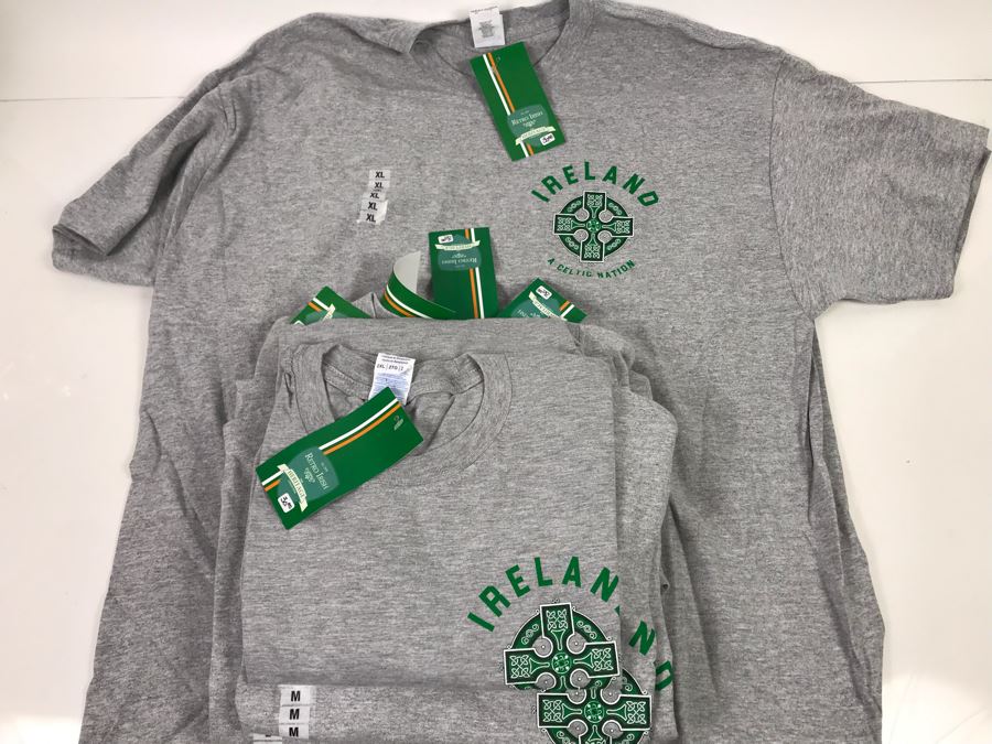 (7) New T-Shirts 'Ireland A Celtic Nation' - See Photos For Sizes - Retails $210 [Photo 3]