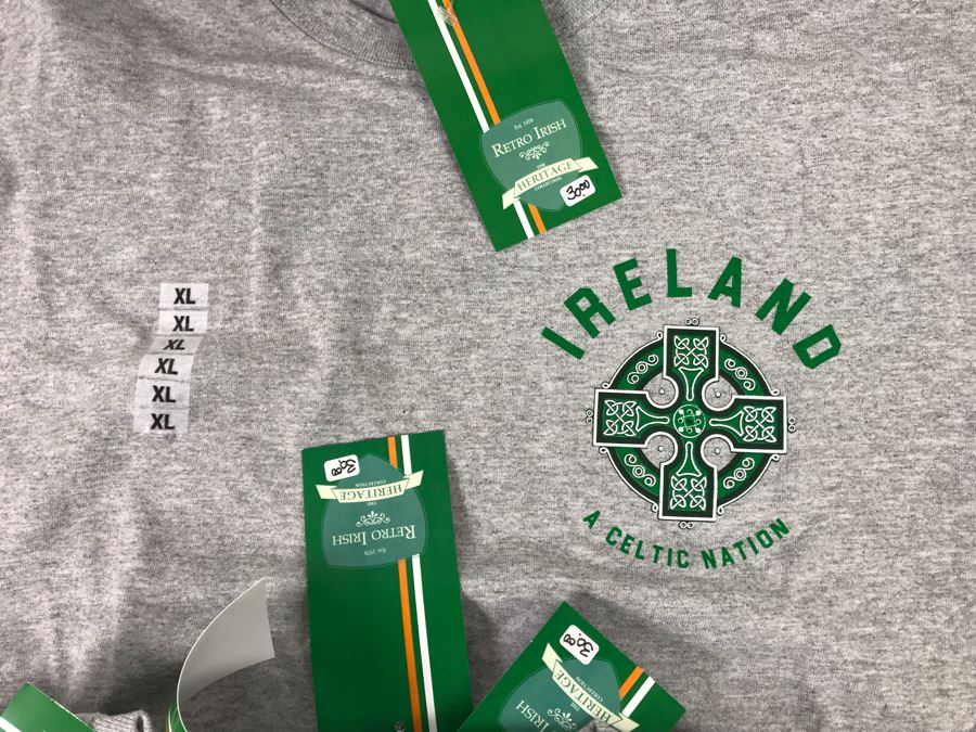 (7) New T-Shirts 'Ireland A Celtic Nation' - See Photos For Sizes - Retails $210 [Photo 4]