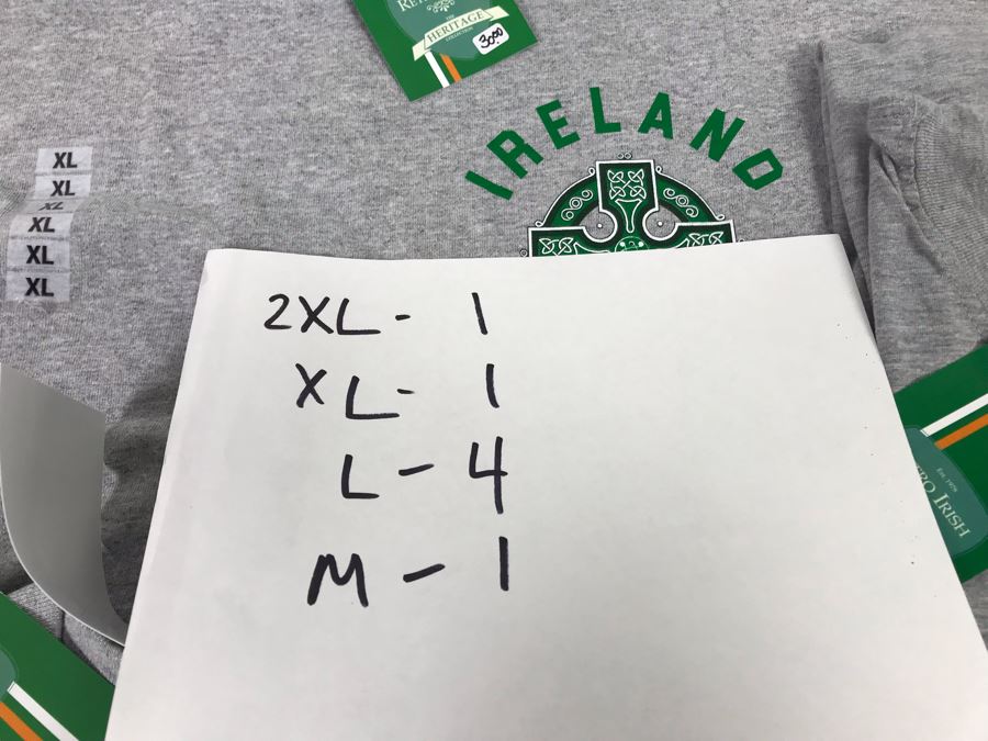 (7) New T-Shirts 'Ireland A Celtic Nation' - See Photos For Sizes - Retails $210 [Photo 2]