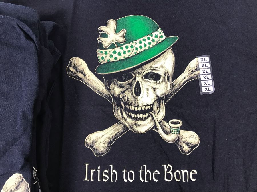 (9) New T-Shirts 'Irish To The Bone' - See Photos For Sizes - Retails $171 [Photo 3]