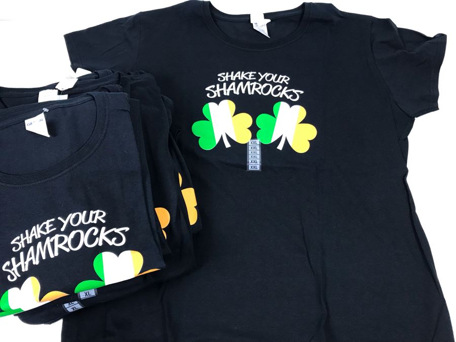 (17) New T-Shirts 'Shake Your Shamrocks' - See Photos For Sizes - Retails $357 [Photo 1]