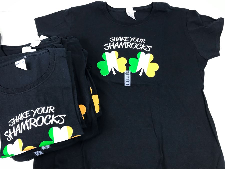 (17) New T-Shirts 'Shake Your Shamrocks' - See Photos For Sizes - Retails $357 [Photo 2]
