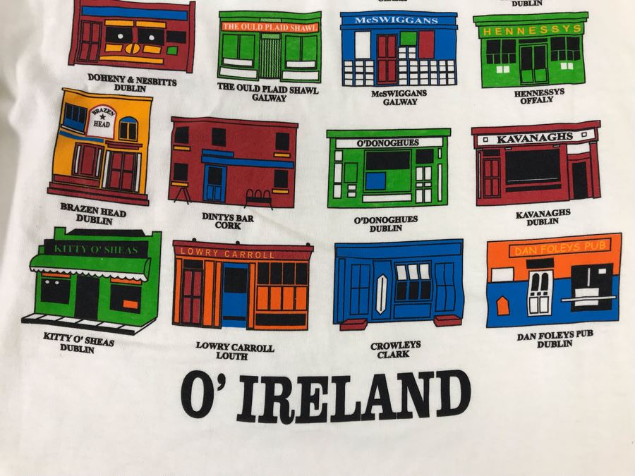 (8) New Long Sleeve T-Shirts 'The Pubs Of O'Ireland' - See Photos For Sizes - Retails $312 [Photo 5]