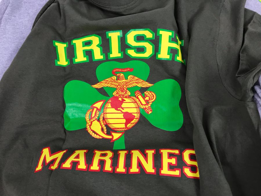 (18) New T-Shirts 'Irish Marines' - See Photos For Sizes - Retails $378 [Photo 6]