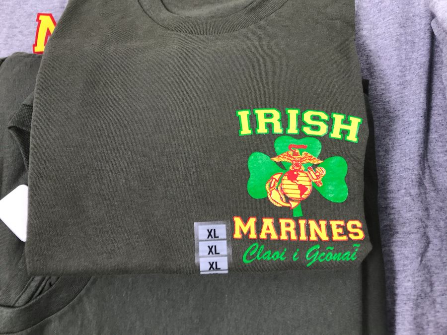 (18) New T-Shirts 'Irish Marines' - See Photos For Sizes - Retails $378 [Photo 5]