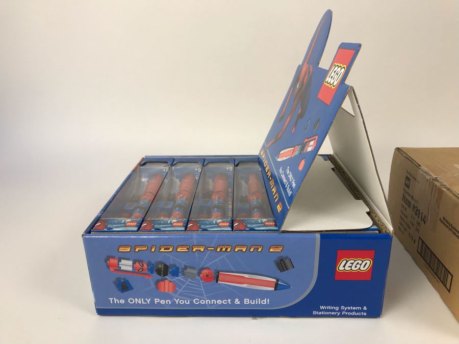 New 2004 LEGO Spider-Man 2 Writing System Pens Merchandiser Store Display By The CDM Company - 12 Pens [Photo 12]