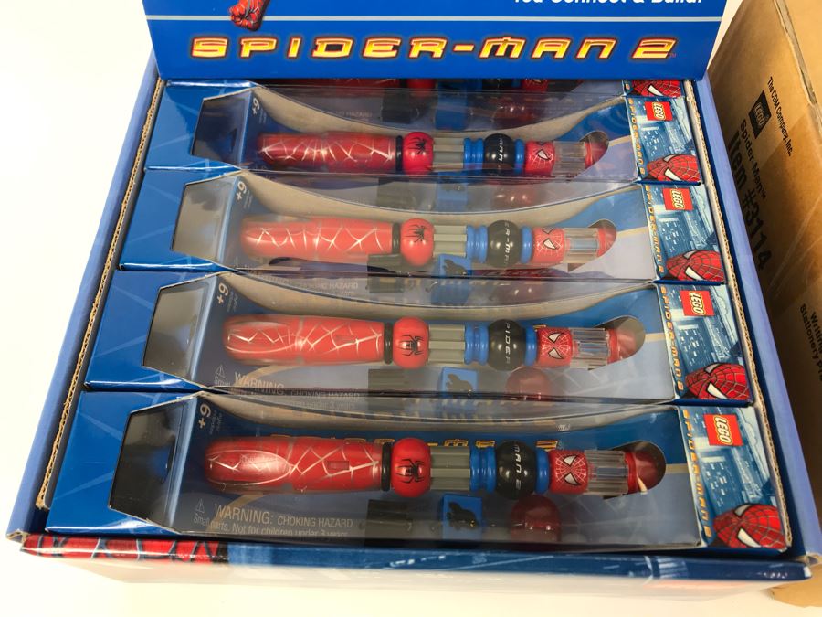 New 2004 LEGO Spider-Man 2 Writing System Pens Merchandiser Store Display By The CDM Company - 12 Pens [Photo 6]