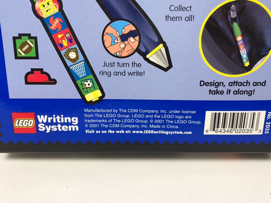 New 2001 LEGO Sport Pen Pack Writing System Pens By The CDM Company - 3 Pens [Photo 8]