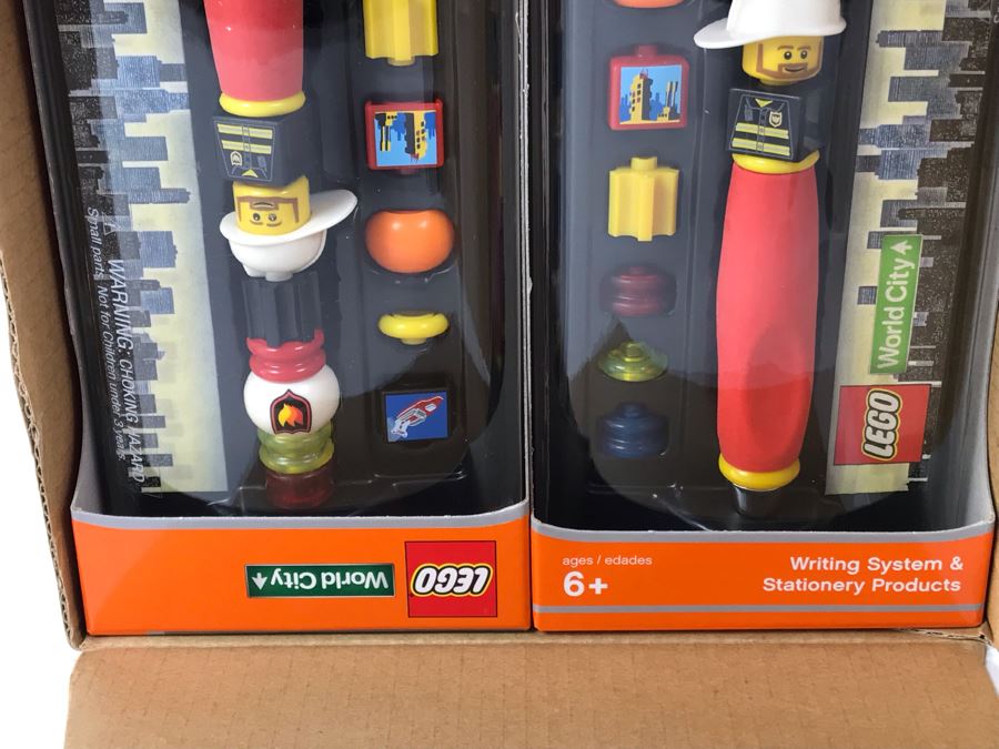 New 2004 LEGO World City - Rescue Writing System Pens By The CDM Company - 6 Pens [Photo 5]