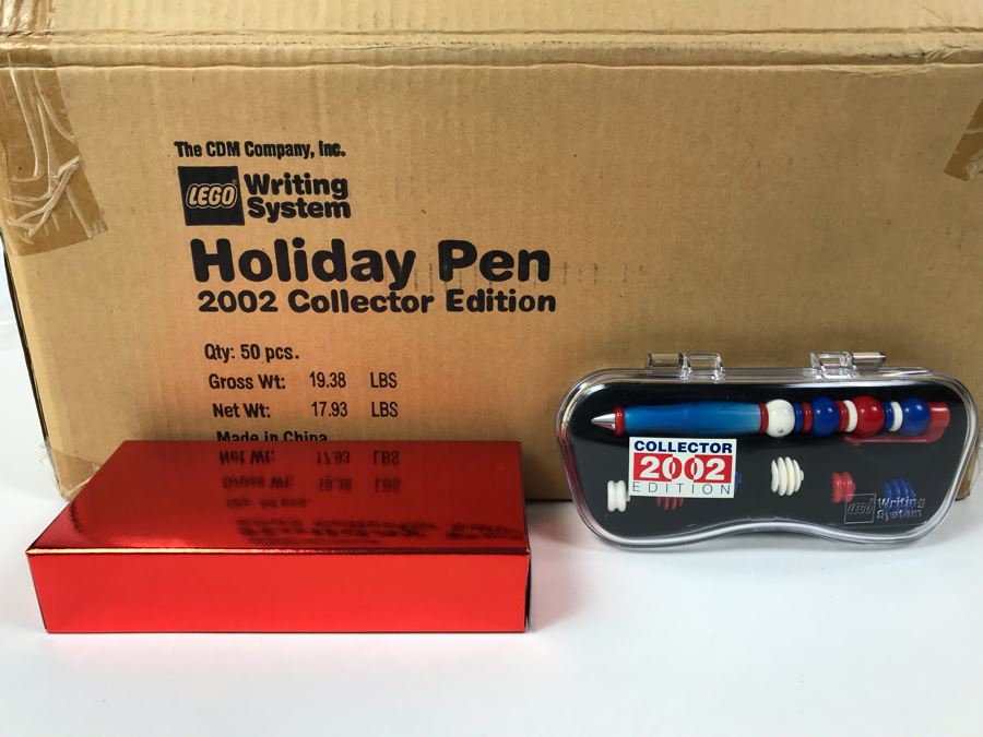 New 2002 LEGO Holiday Pen Collector Edition Writing System Pens By The CDM Company - 20 Pens [Photo 1]