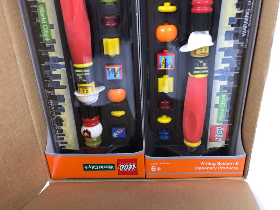 New 2004 LEGO World City - Rescue Writing System Pens By The CDM Company - 6 Pens [Photo 6]