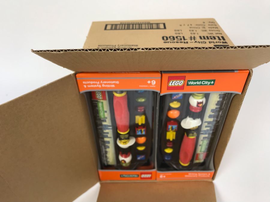 New 2004 LEGO World City - Rescue Writing System Pens By The CDM Company - 6 Pens [Photo 2]