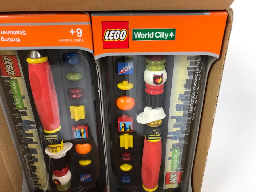 New 2004 LEGO World City - Rescue Writing System Pens By The CDM Company - 6 Pens [Photo 5]