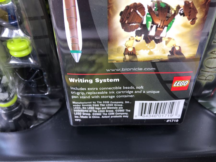 New 2002 LEGO Bionicle Bohrok Writing System Pens Merchandiser Store Display By The CDM Company - 24 Pens [Photo 16]