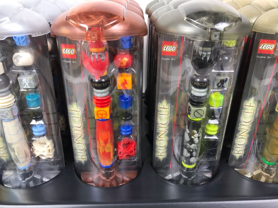 New 2002 LEGO Bionicle Bohrok Writing System Pens Merchandiser Store Display By The CDM Company - 24 Pens [Photo 10]