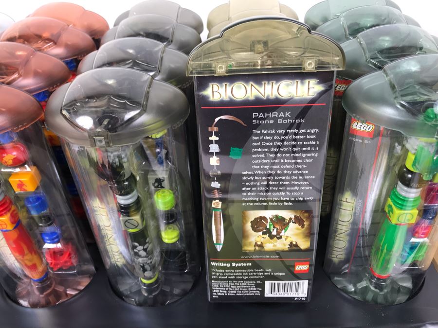 New 2002 LEGO Bionicle Bohrok Writing System Pens Merchandiser Store Display By The CDM Company - 24 Pens [Photo 15]