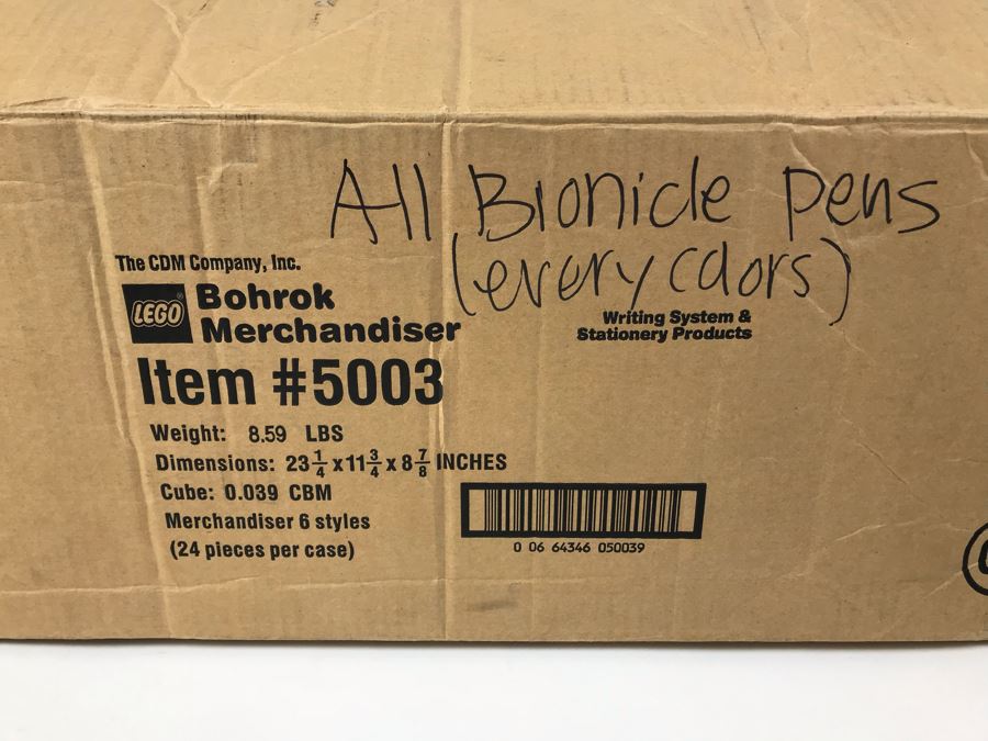 New 2002 LEGO Bionicle Bohrok Writing System Pens Merchandiser Store Display By The CDM Company - 24 Pens [Photo 4]