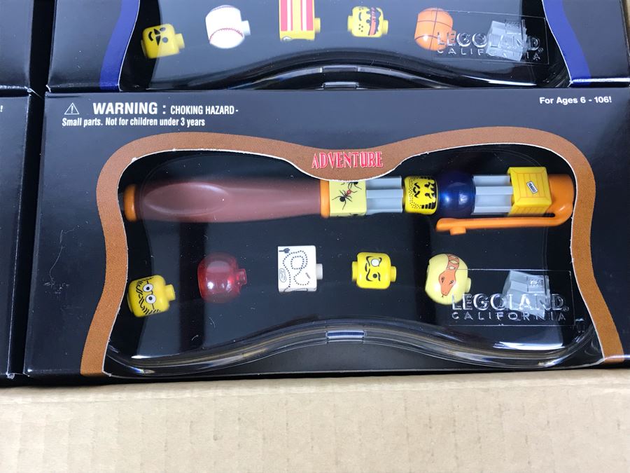 New 1999 LEGO Legoland California Special Pens: Classic Pens, Race Pens, Decoder Pens, Sport Pens, Hieroglyph Pens, Adventure Pens Writing System Pens By The CDM Company - 24 Pens [Photo 2]