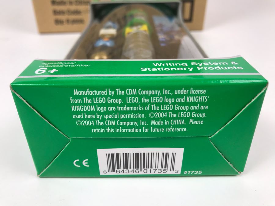 New 2004 LEGO Knights Kingdom Rascus/Jayko Green Writing System Pens By The CDM Company - 6 Pens [Photo 13]