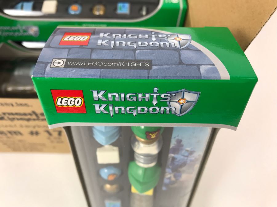 New 2004 LEGO Knights Kingdom Rascus/Jayko Green Writing System Pens By The CDM Company - 6 Pens [Photo 8]