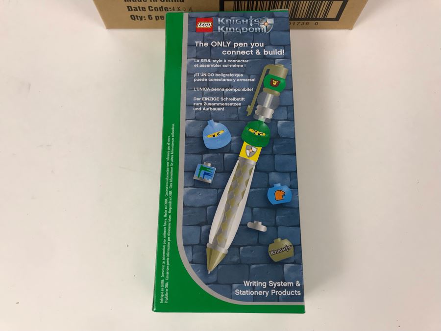 New 2004 LEGO Knights Kingdom Rascus/Jayko Green Writing System Pens By The CDM Company - 6 Pens [Photo 9]