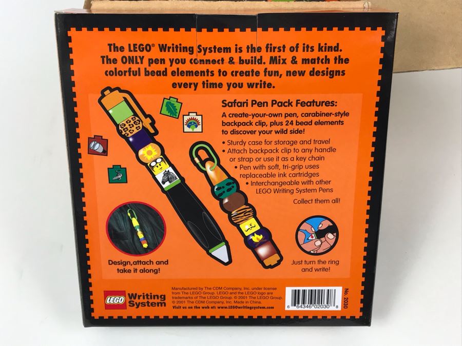 New 2001 LEGO Safari Pen Pack Writing System Pens By The CDM Company - 3 Pens [Photo 7]