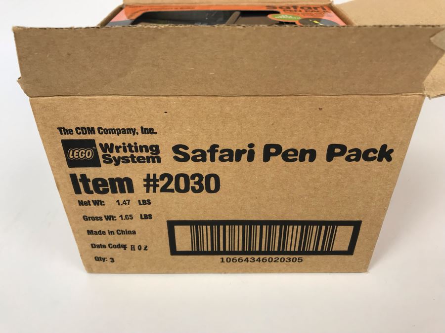 New 2001 LEGO Safari Pen Pack Writing System Pens By The CDM Company - 3 Pens [Photo 2]