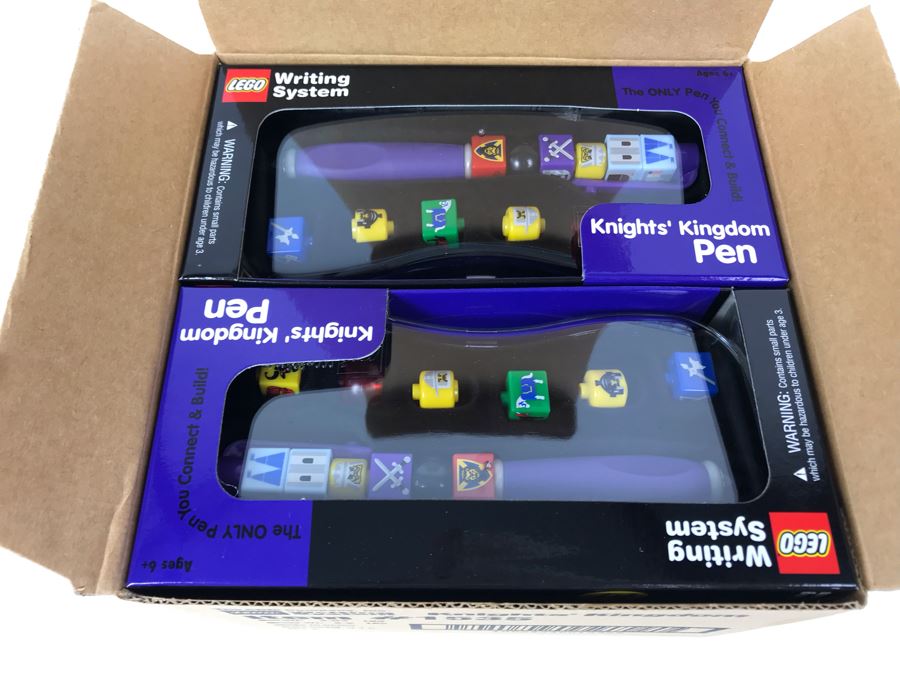 New 2001 LEGO Legoland Knights' Kingdom Pens Writing System Pens By The CDM Company - 6 Pens [Photo 5]